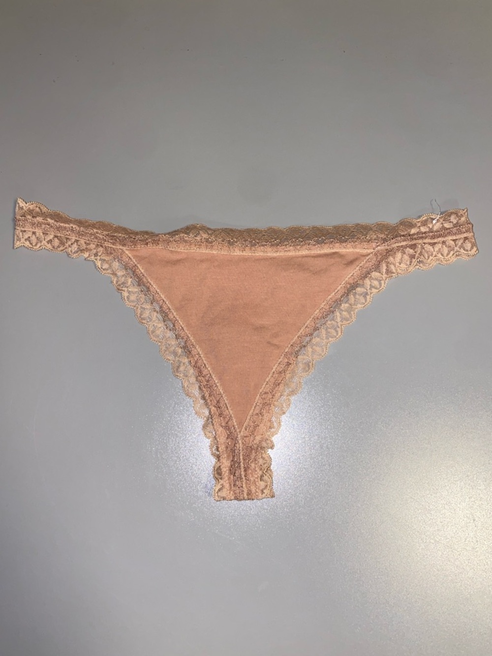 Gilligan & O'Malley XL Lace Bikini Panty in Peach